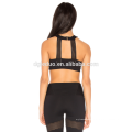 Pantalon de yoga en spandex nylon sexy mesh et soutien-gorge de sport définit des vêtements de yoga athlétiques